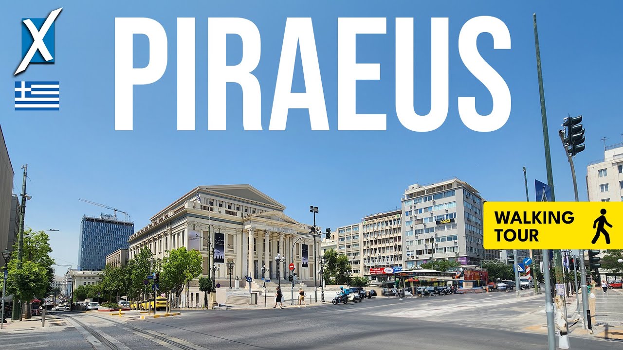 A walk in Piraeus, Greece (4K City Ambience)