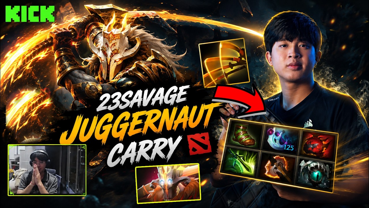 Вот как 23savage играет на Juggernaut в роли керри