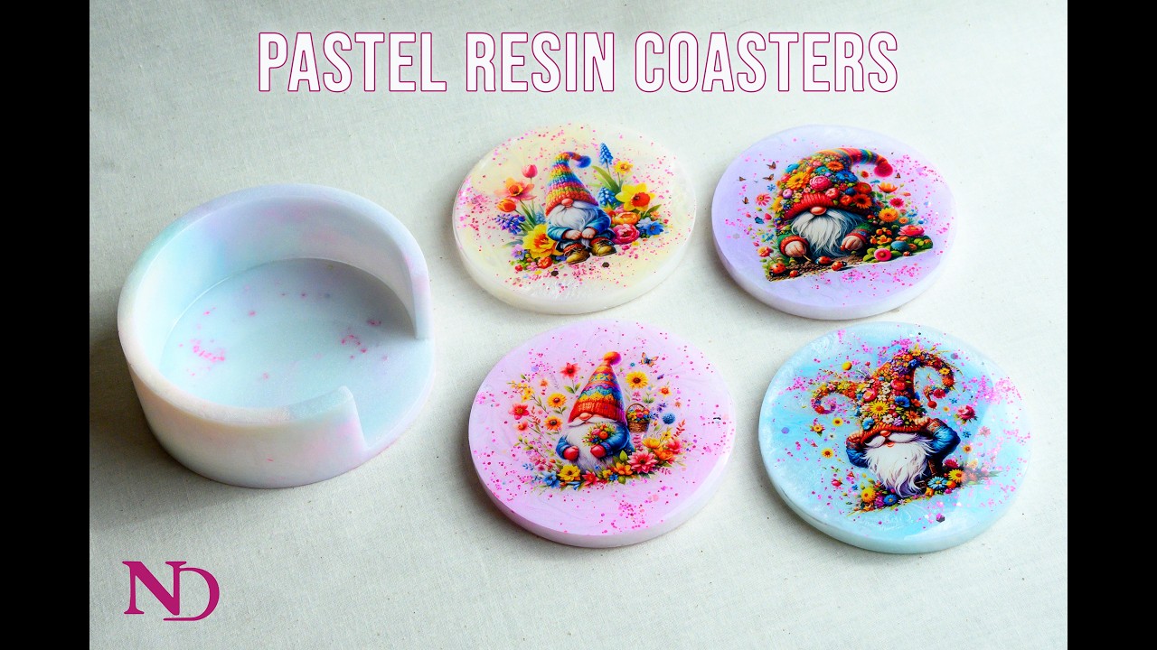 These Spring Gnome Coasters Turned Out So Cute 🌸 Resin Craft