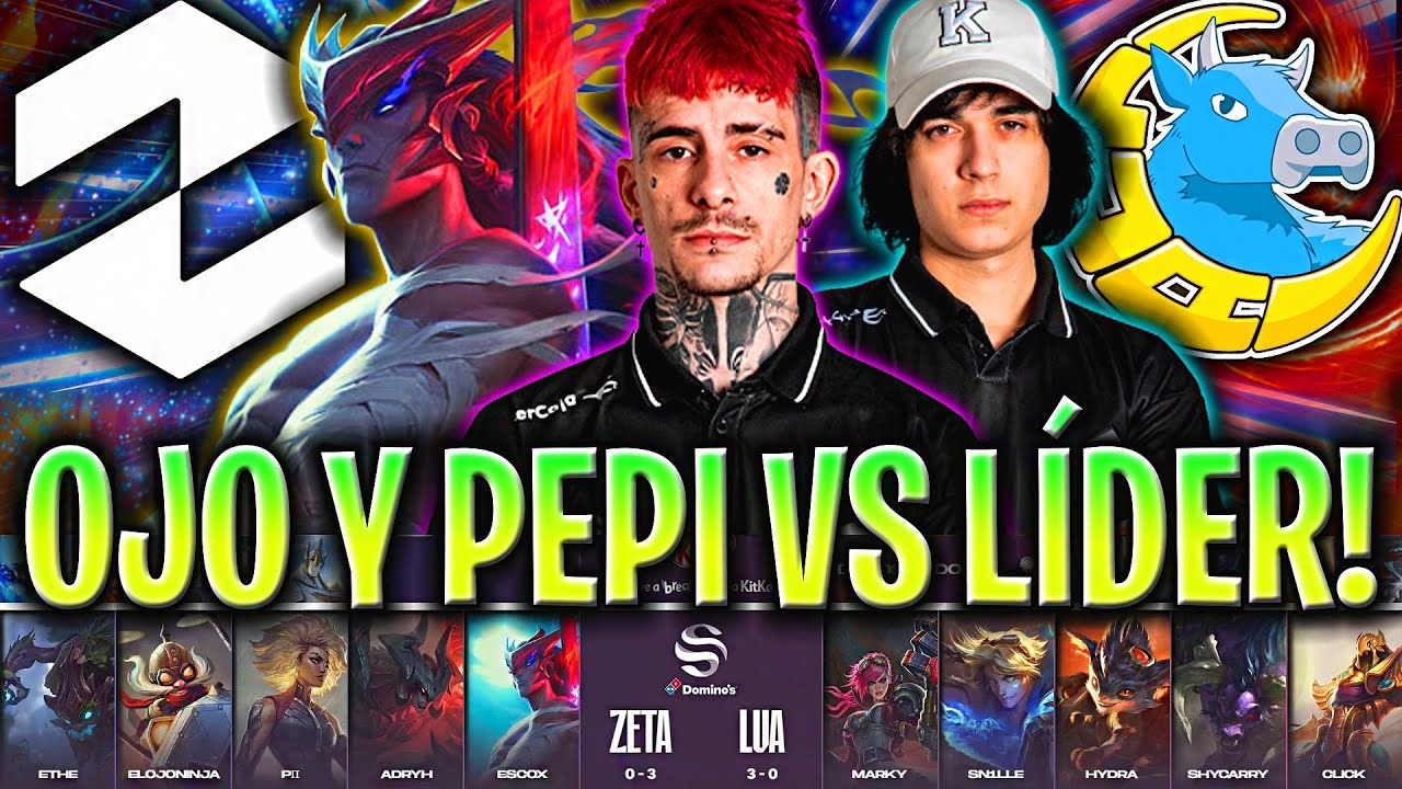 PEPINERO Y ELOJONINJA vs EL LÍDER DE SUPERLIGA!😱 - LUA vs ZETA RESUMEN SUPERLIGA DOMINO'S INVIERNO