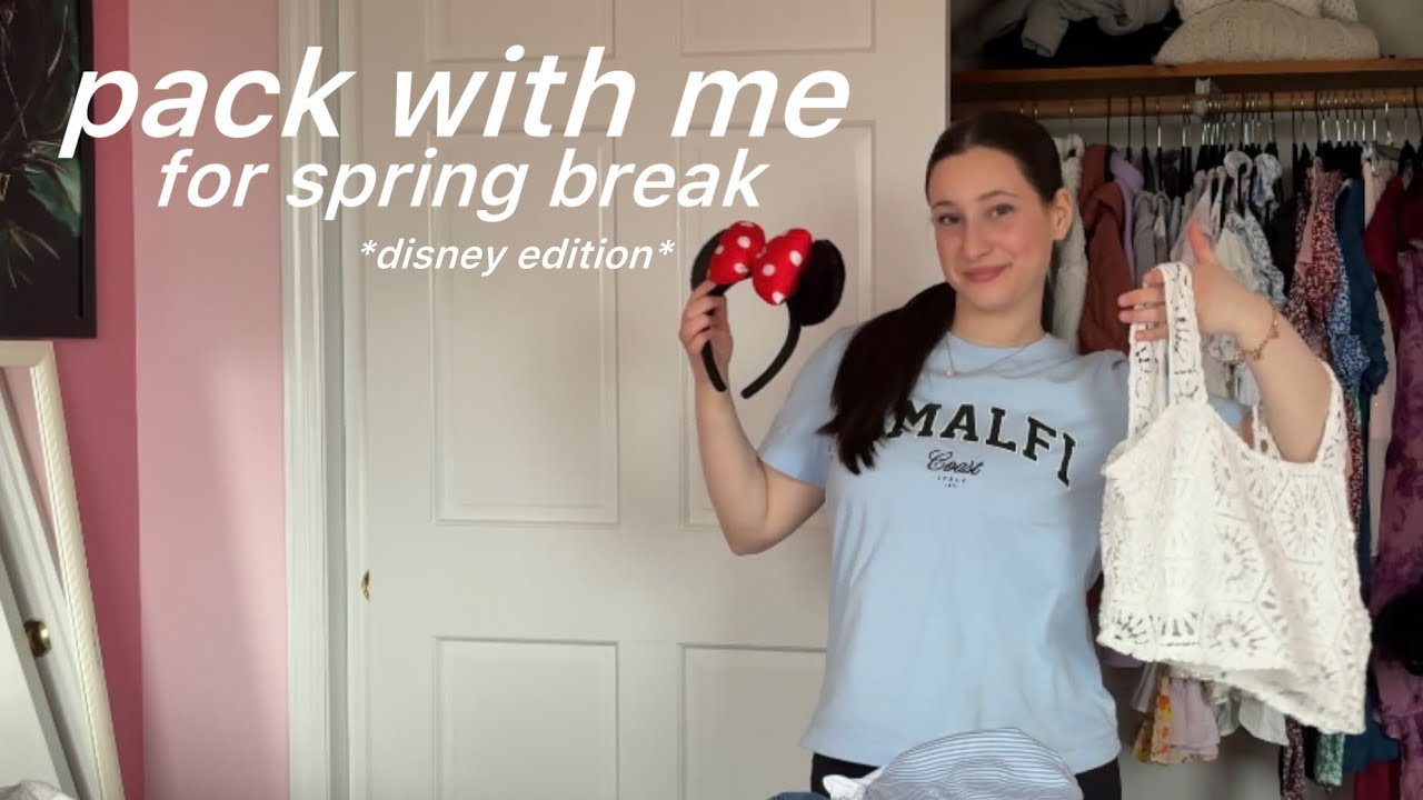 all the clothes + makeup I’m packing for spring break in florida!