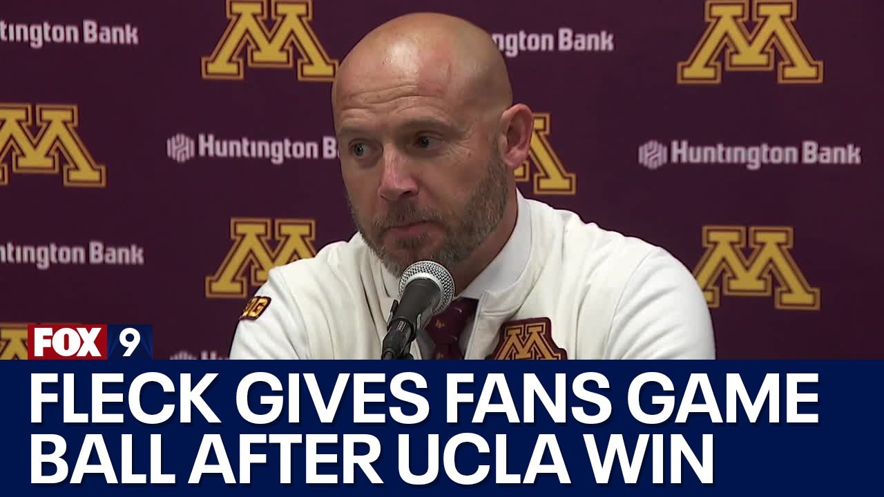P.J. Fleck gives Gophers fans game ball after 21-17 win over UCLA at Rose Bowl