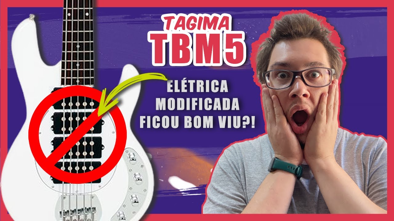 Contrabaixo Tagima TBM5 Modificado na PARTE ELÉTRICA | Eu curti DEMAIS!