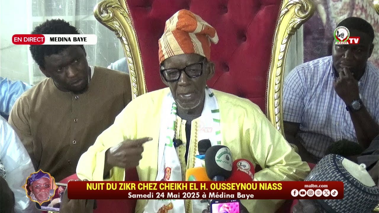 Nuit du Zikr Cheikh Ousseynou Niass 2025: Causerie Al Khalif Cheikh Mahi Niass@malbntv