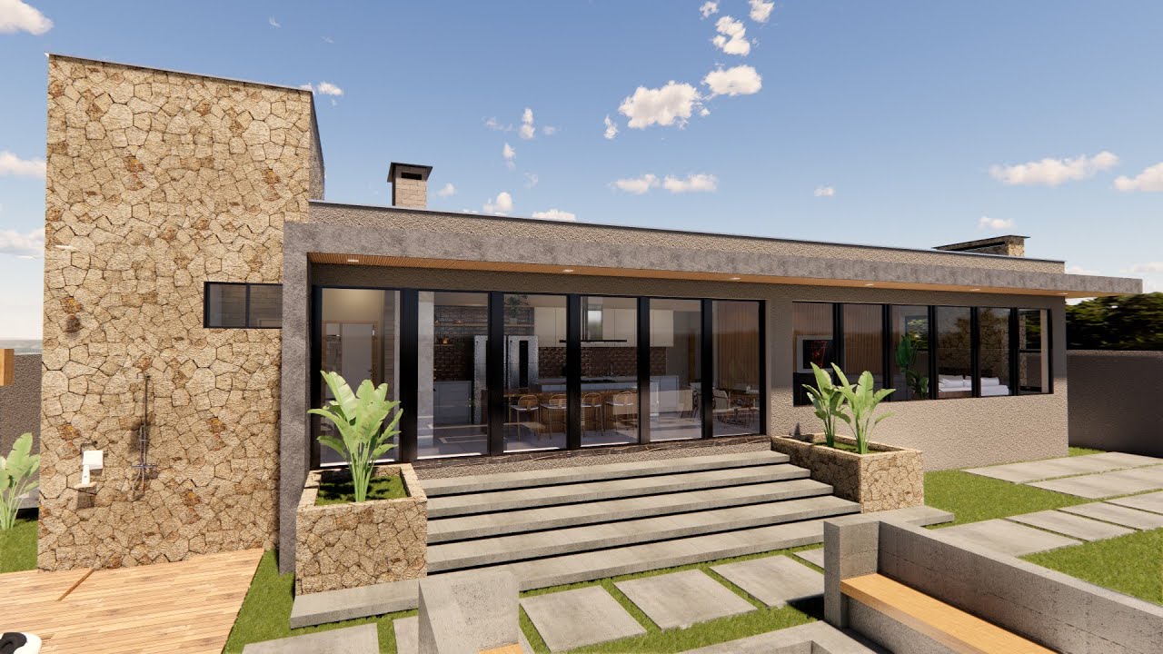 CASA MODERNA com LOUNGE + SPA - PLANTA BAIXA !