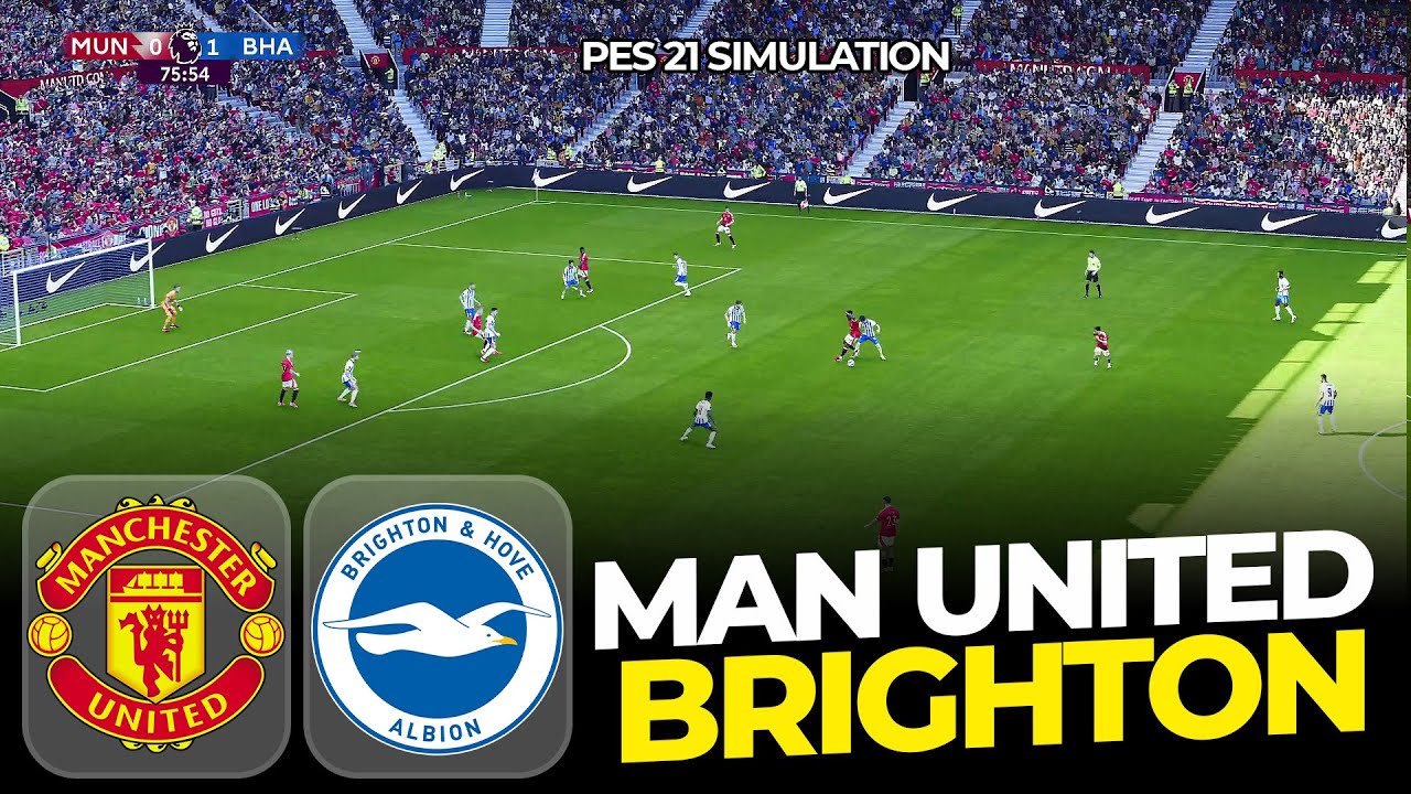 Manchester United vs Brighton | Premier League | PES Match Simulation