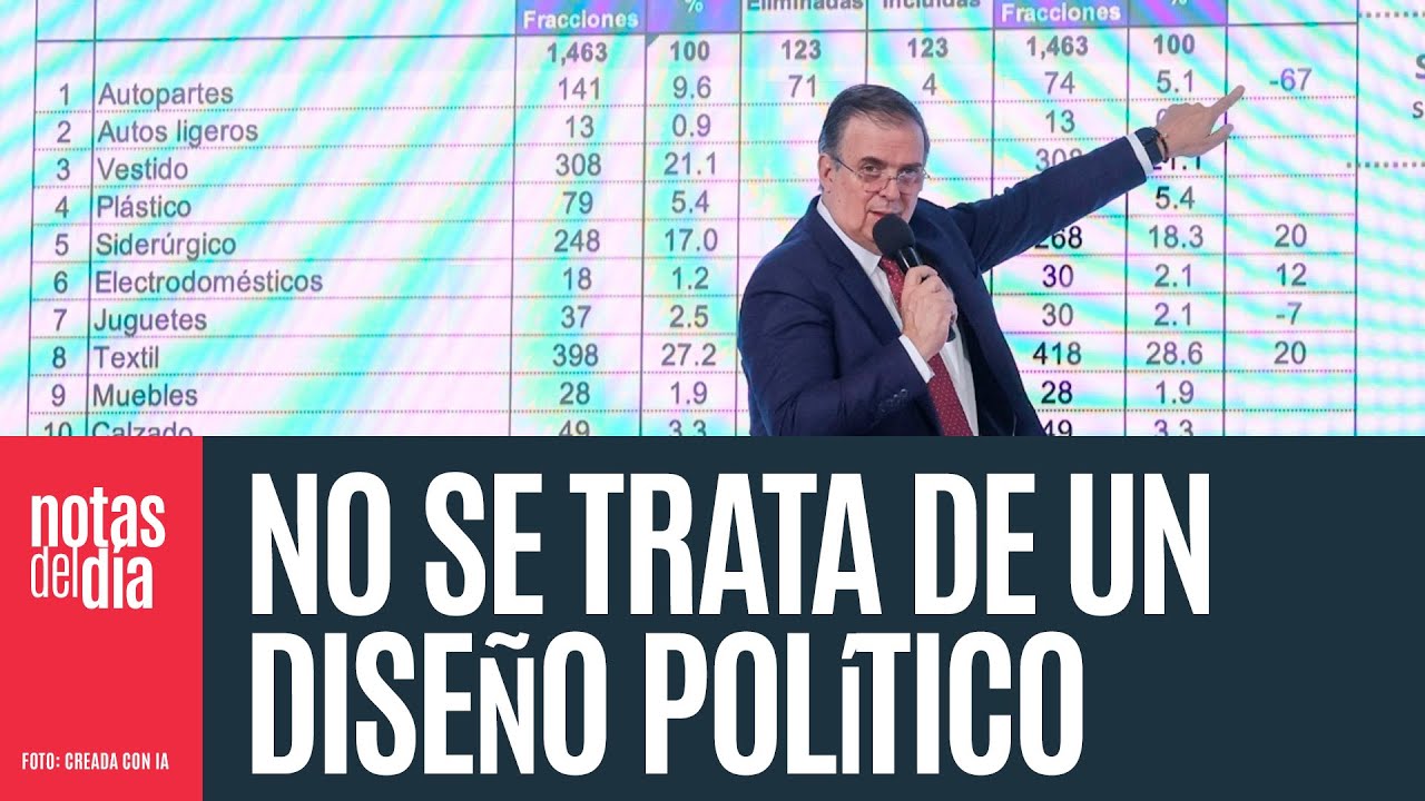 Ebrard dice que los aranceles no van dedicados a ning&uacute;n pa&iacute;s: cuidan 350 mil empleos