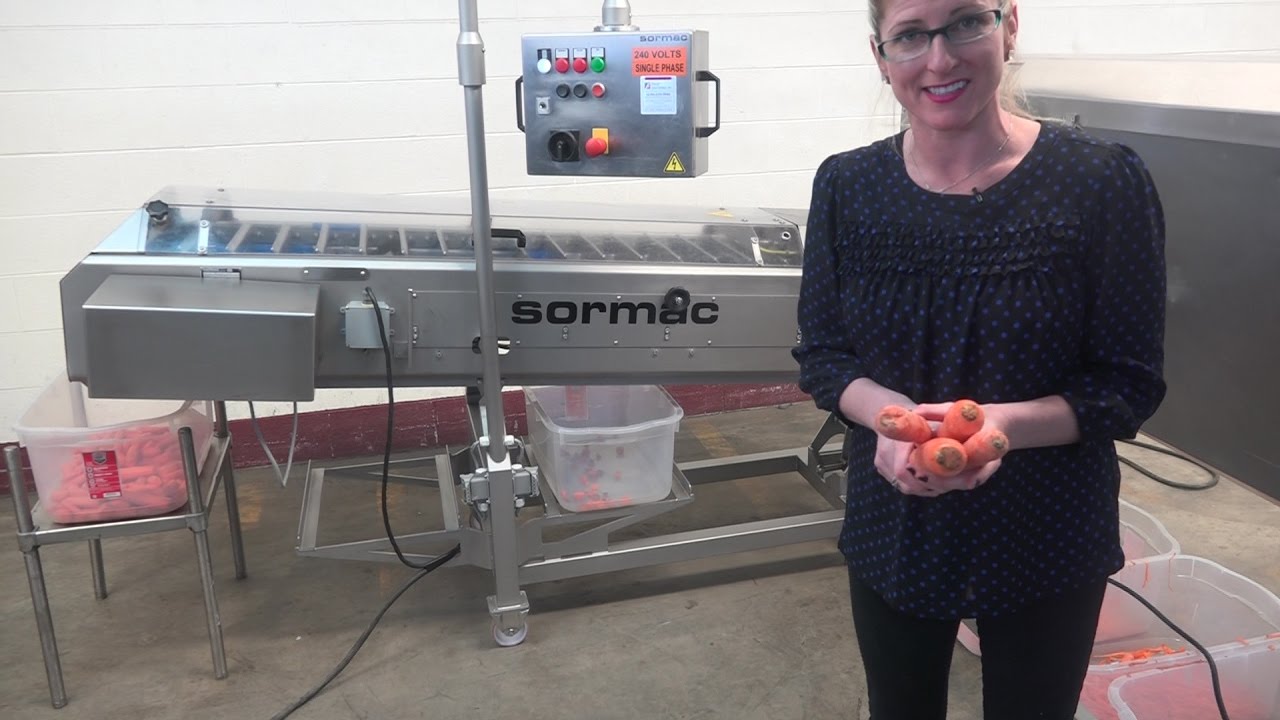 Sormac KP-60 Knife Peeler with WOS-1A Topper and Segmentor Demonstration