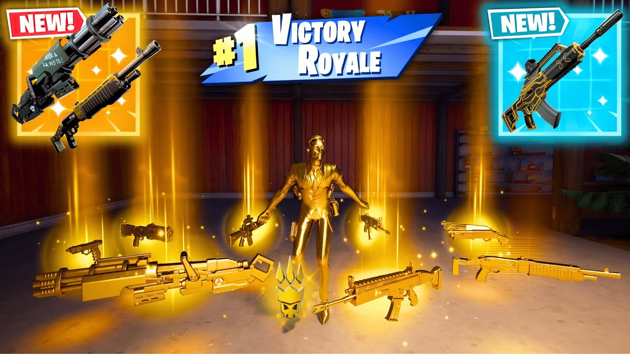 ALL MYTHIC AND EXOTIC GUNS IN FORTNITE (NEW! Fortnite Chapter 7 Season 1)