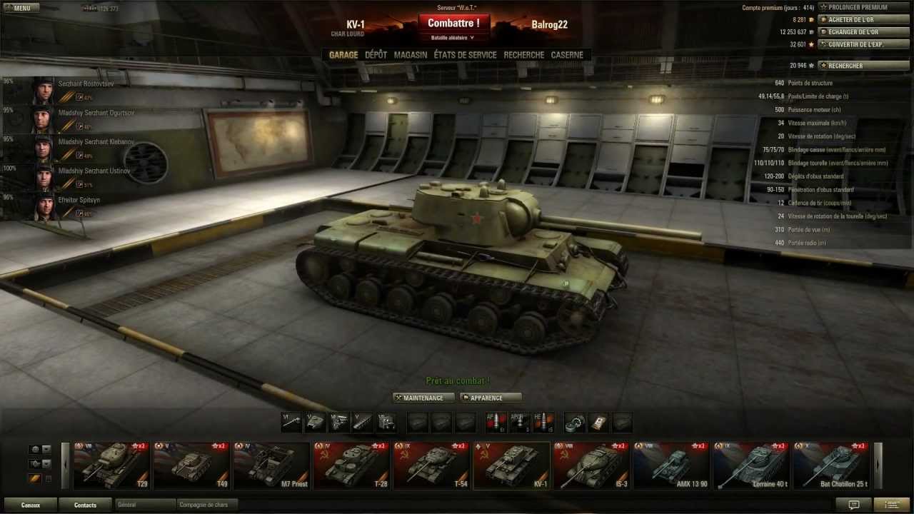 World of Tanks - KV-1 - Présentation et Gameplays Commentés