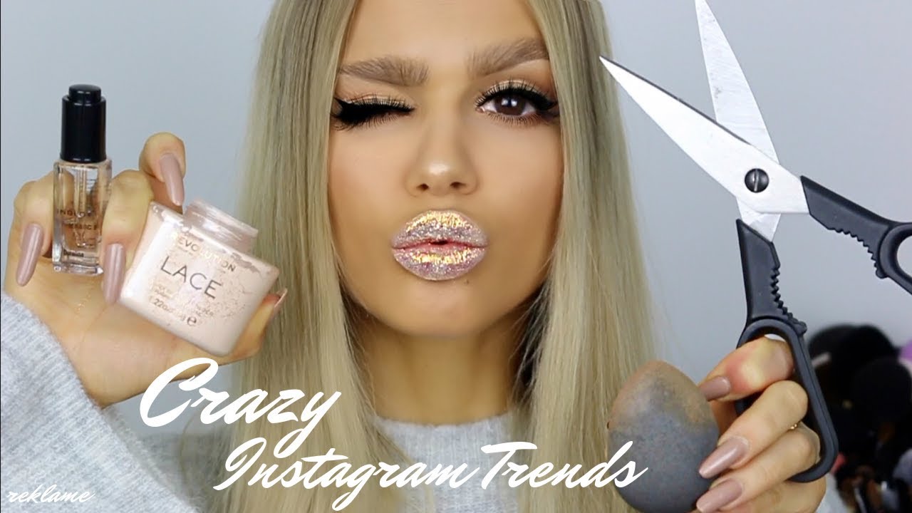 JEG TESTER INSTAGRAMS VILDESTE MAKEUP TRENDS!