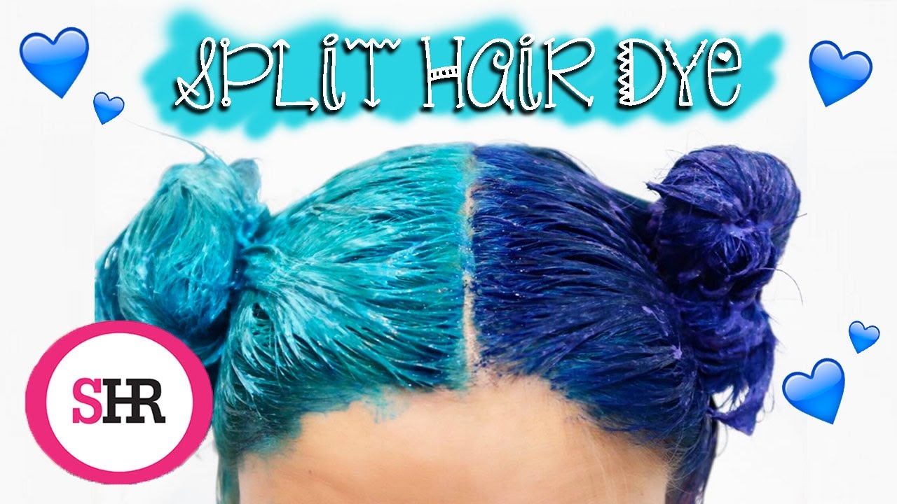 How To: SPLIT HAIR DYE in Blue & Turquoise!