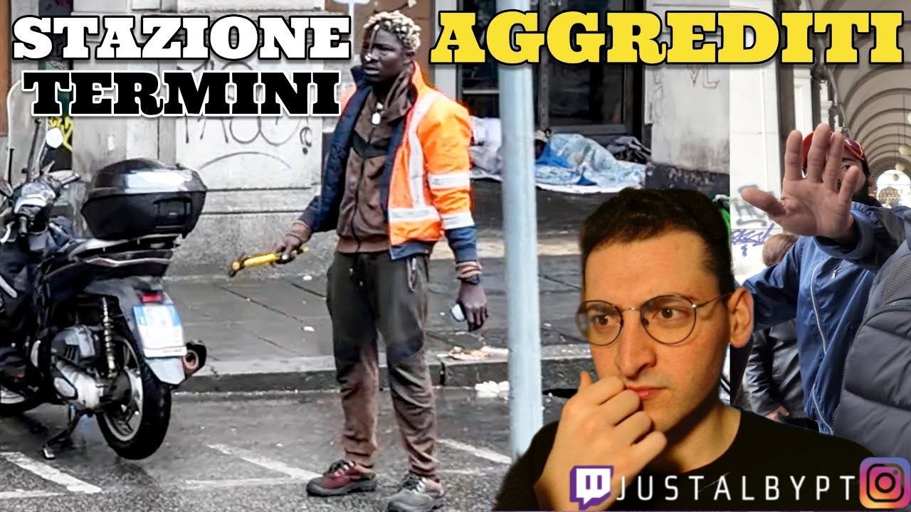 AGGREDITI ALLA STAZIONE TERMINI💀 REACTION CICALONE