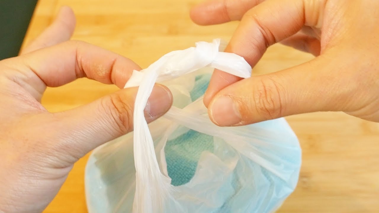 ２秒でビニール袋の口を縛る方法｜便利ライフハック
