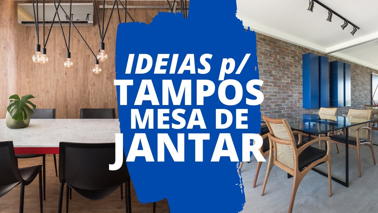 MESA DE JANTAR・Qual o material ideal para o TAMPO?