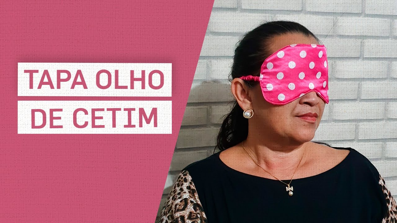 Tapa olho de cetim - máscara - PAP