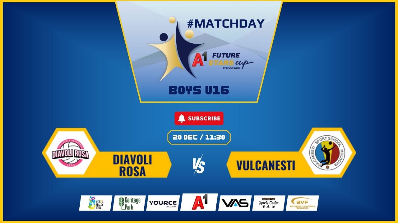 Diavoli Rosa-Vulcanesti  A1 Future Stars Cup Boys U16, 20.12.2025, 11:30 AM, Court 3