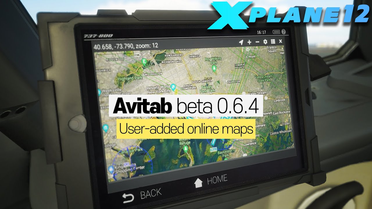 X-Plane 12, New Avitab beta: 0.6.4 - User-added online maps
