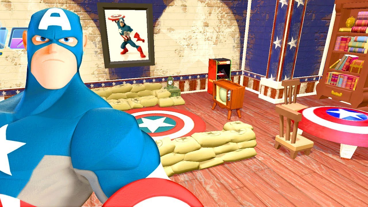 O QUARTO DO CAPITÃO AMÉRICA - Disney Infinity 3.0 Toy Box My Interior