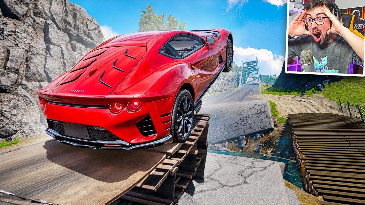 ACCIDENTES BRUTALES EN SALTOS 😱 | BeamNG Drive