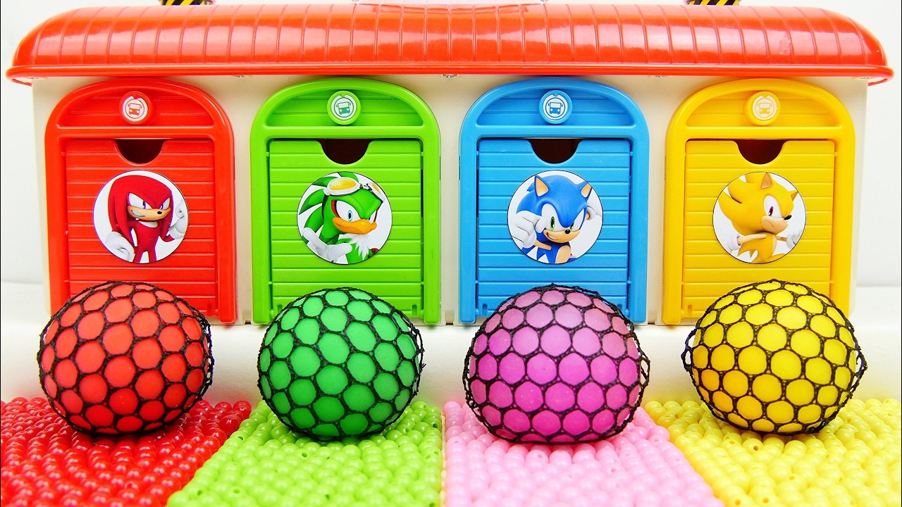 Satisfying Garage ASMR | Making 4 Super Giant Stress Baloons From Sonick Doors Rainbow Garage ASMR