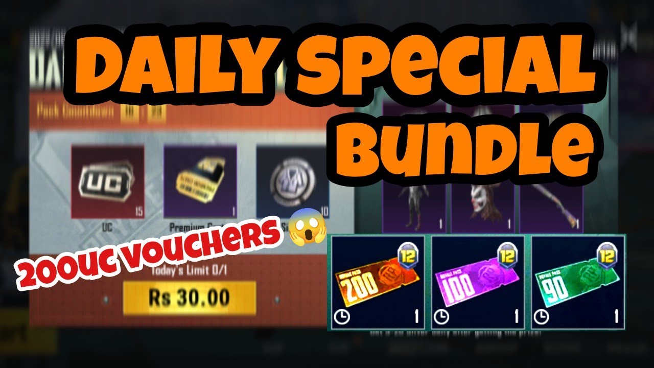 DAILY SPECIAL BUNDLE EVENT 150UC + UC VOUCHERS | LEGENDARY SET 🔥 | PUBG MOBILE