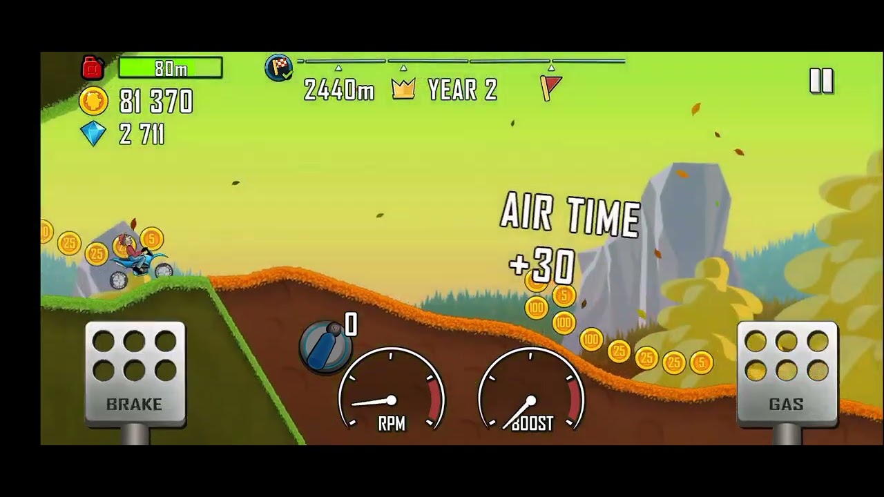 Hill climb Racing new record😱👑