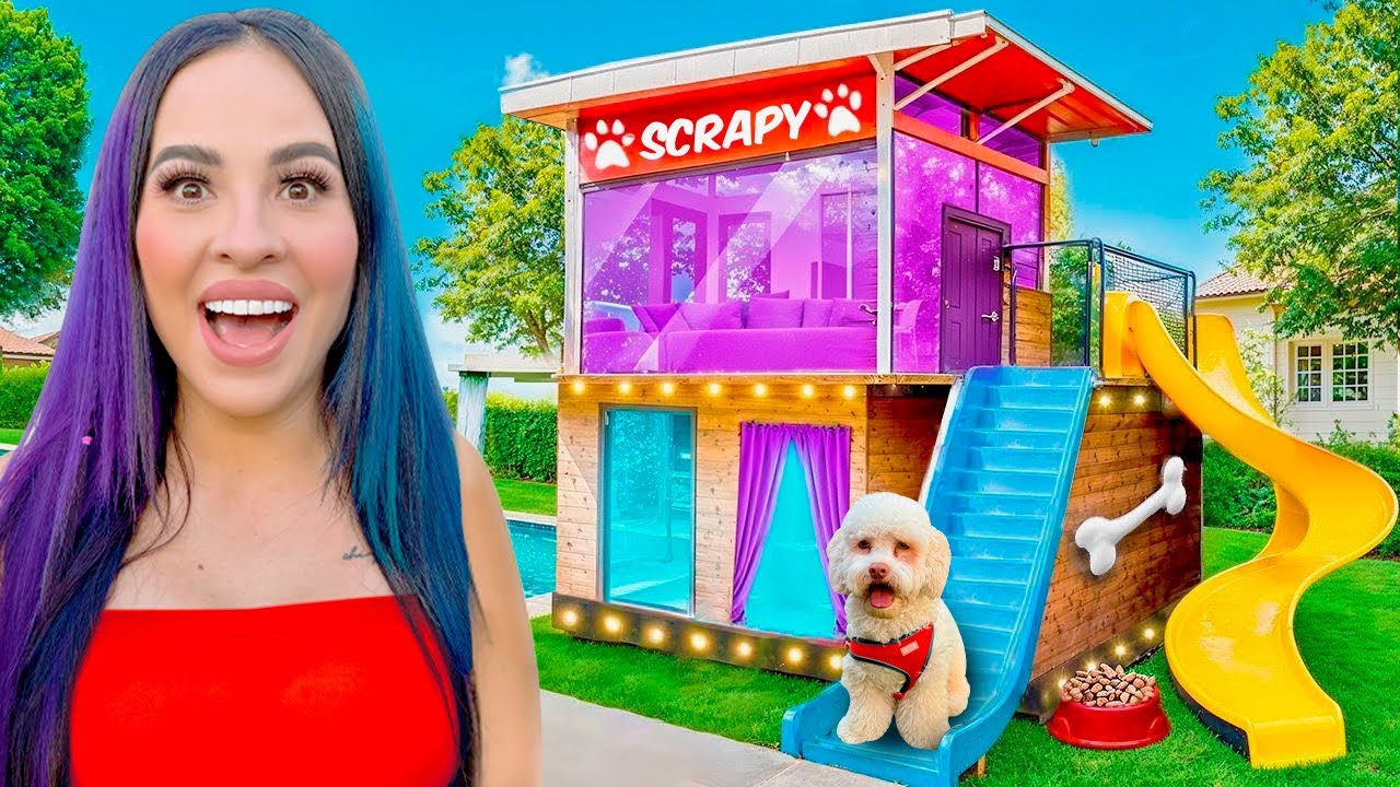 CONSTRUÍ UNA MANSIÓN de ENSUEÑO PARA NUESTRO PERRITO!! 🐶🐾