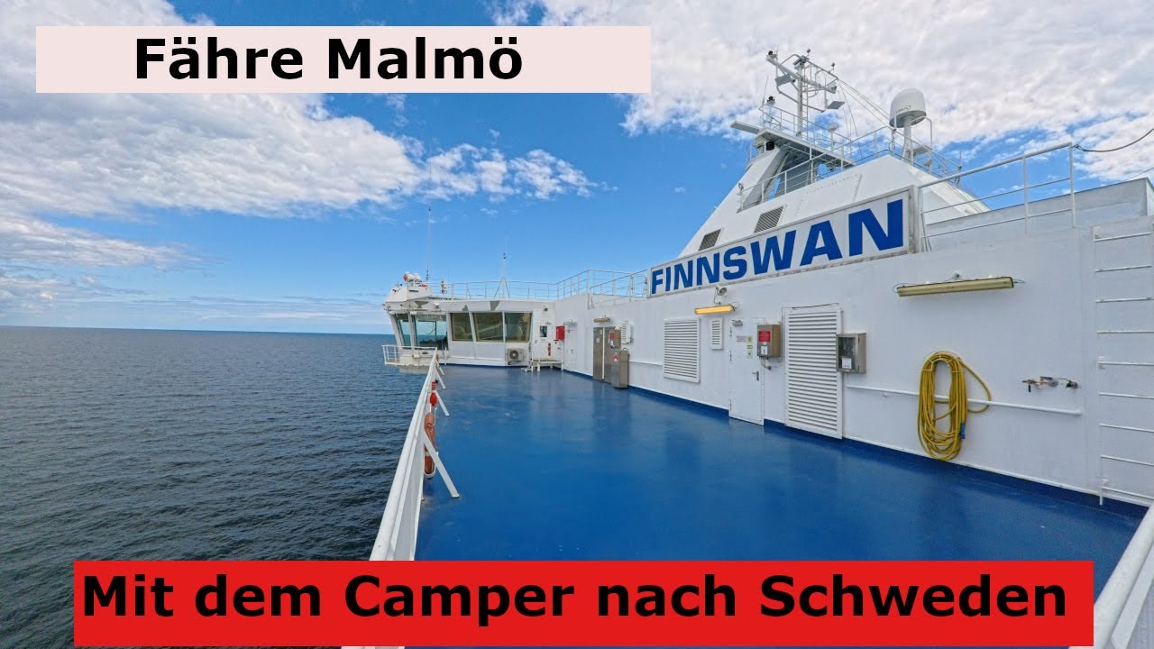 Mit dem Camper nach Schweden. Fähre von Travemünde nach Malmö