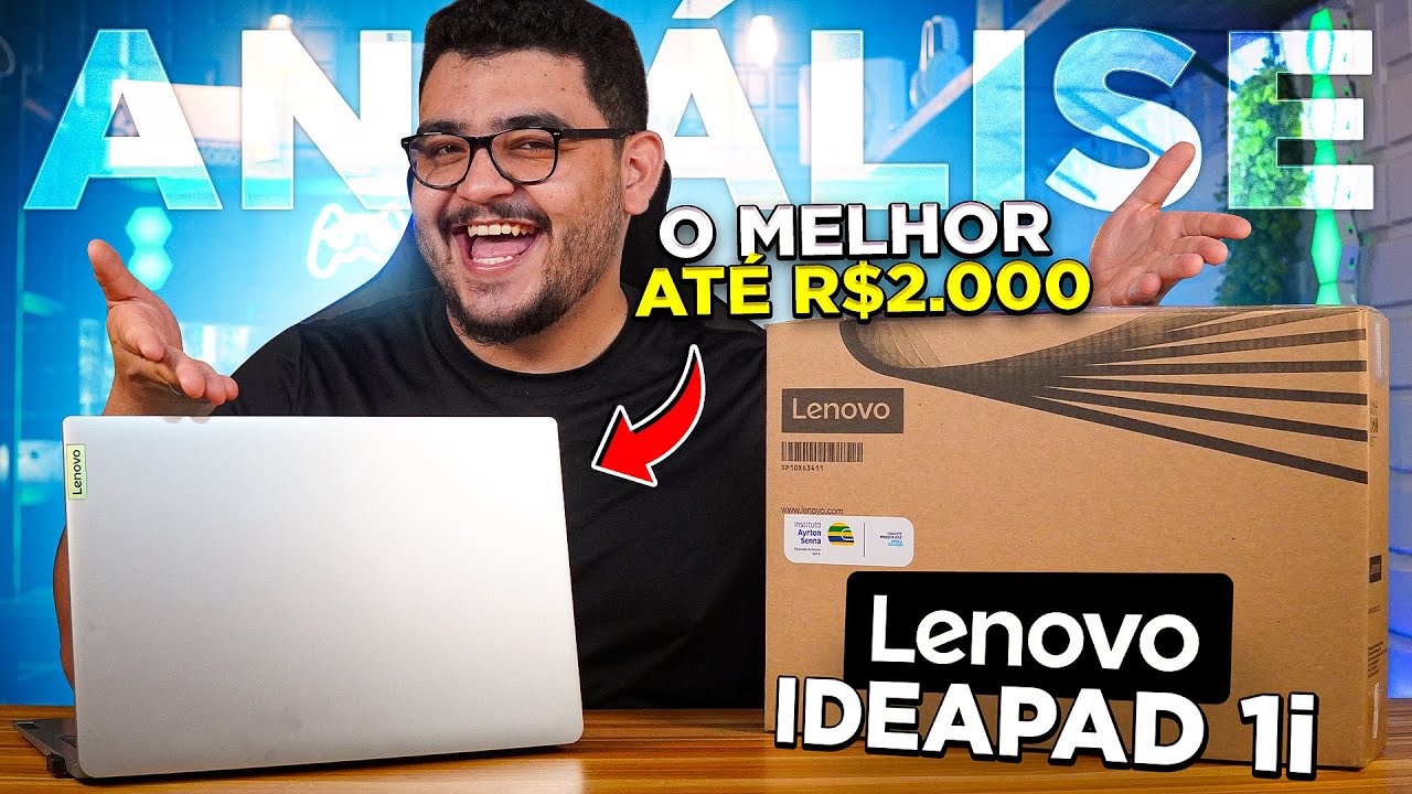 Melhor notebook CUSTO BENEFICIO até R$2000? Lenovo Ideapad 1i Unboxing e Análise completa!