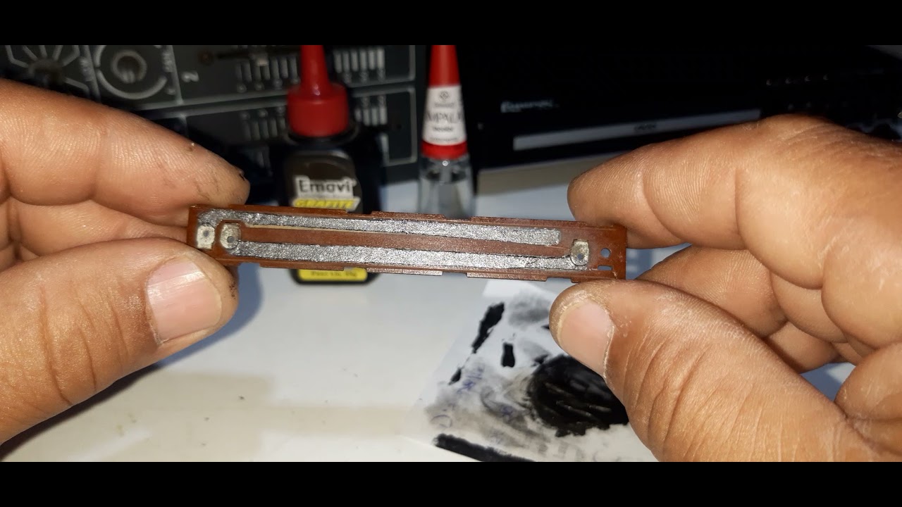 recuperação de pista de potenciometro deslizante