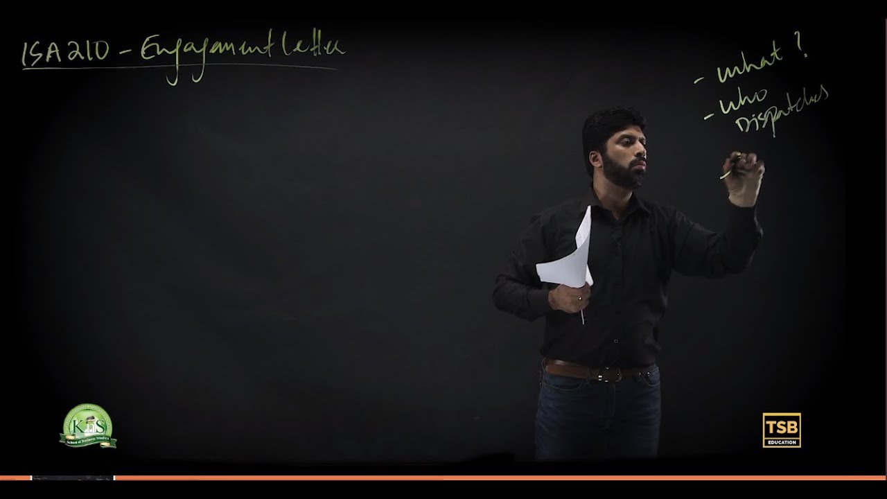 ISA 210 Engagement Letter (Part 1)| Audit & Assurance by Sajid Kapadia
