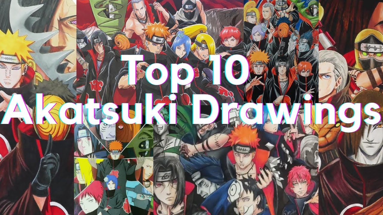 Top 10 Akatsuki Drawings on Youtube