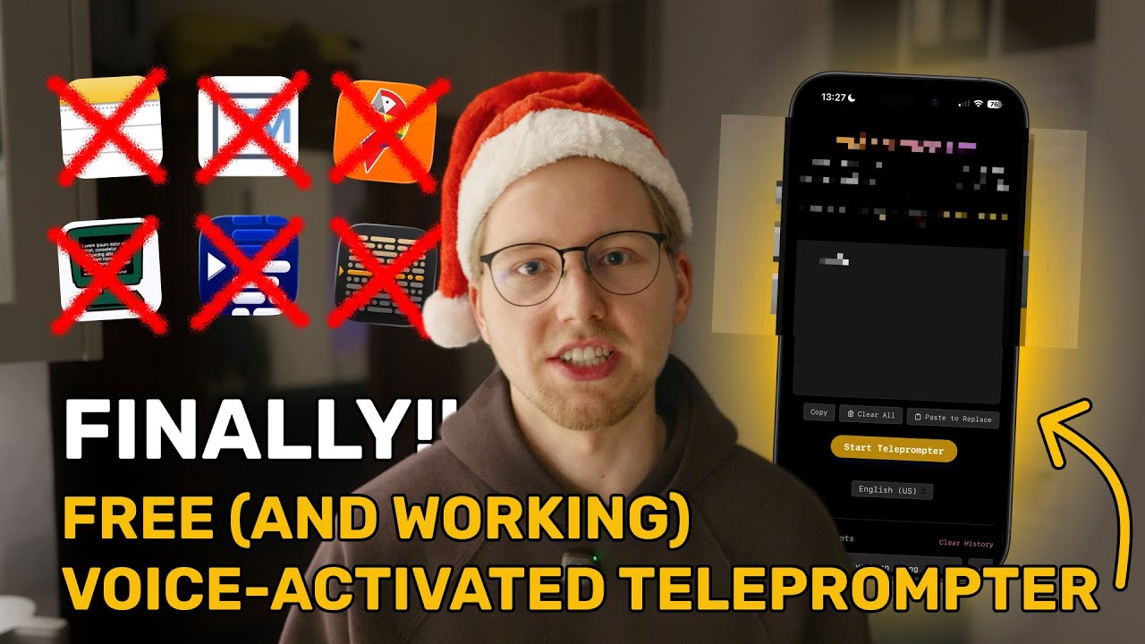 The perfect voice-activated teleprompter app (100% free & open source)