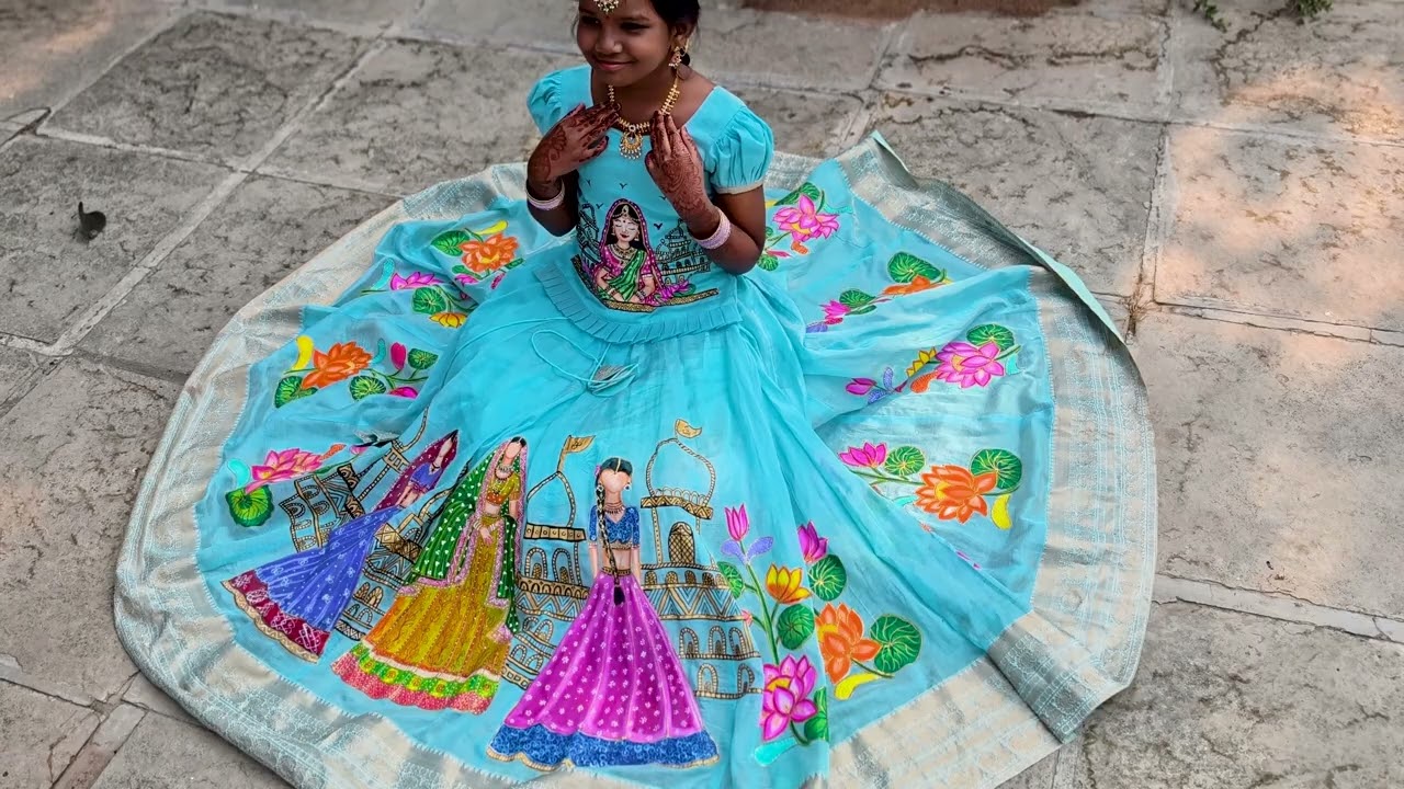 Akshitha's Halfsaree Pre-Shoot #preshoot #halfsareefunction #ohoputtadibomma
