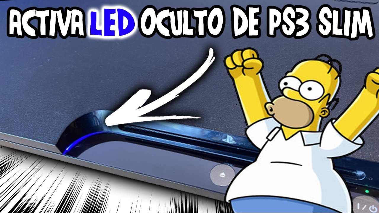 CÓMO ACTIVAR LED OCULTO en tu PS3 SLIM...