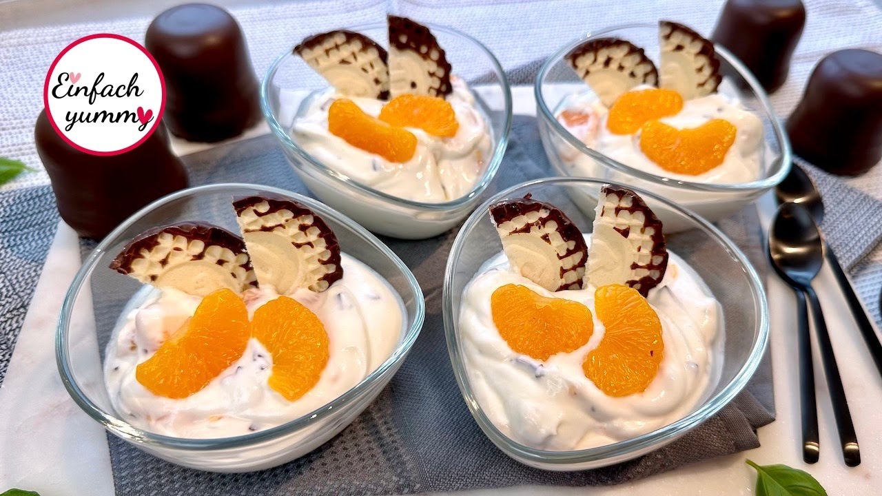 Mandarinen Schokokuss Dessert 🤩 schnell & einfach 👍🏻 Thermomix® TM5/TM6