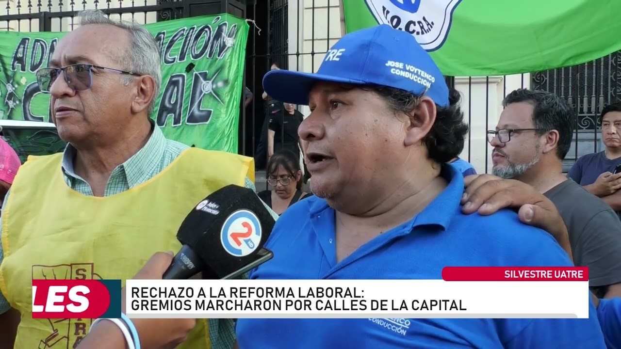 UTARE Perico participó de la marcha contra la Reforma Laboral