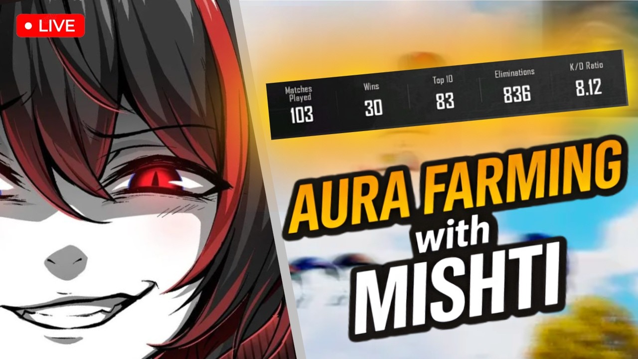 🛑LIVE : SOLO RUSH GAMEPLAY | LIVE WITH MISHTI #bgmi #bgmilive #iqooneo10