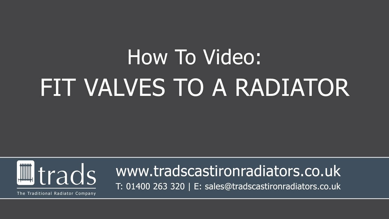 How To Fit A Valve To A Cast Iron Radiator