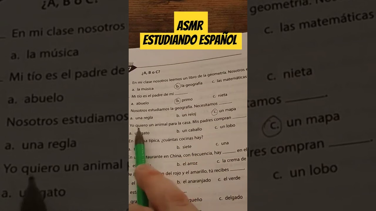 ASMR espa&ntilde;ol, gringo le ense&ntilde;a ingl&eacute;s #asmr #asmrenespa&ntilde;ol #asmrespa&ntilde;ol #asmr #espanol