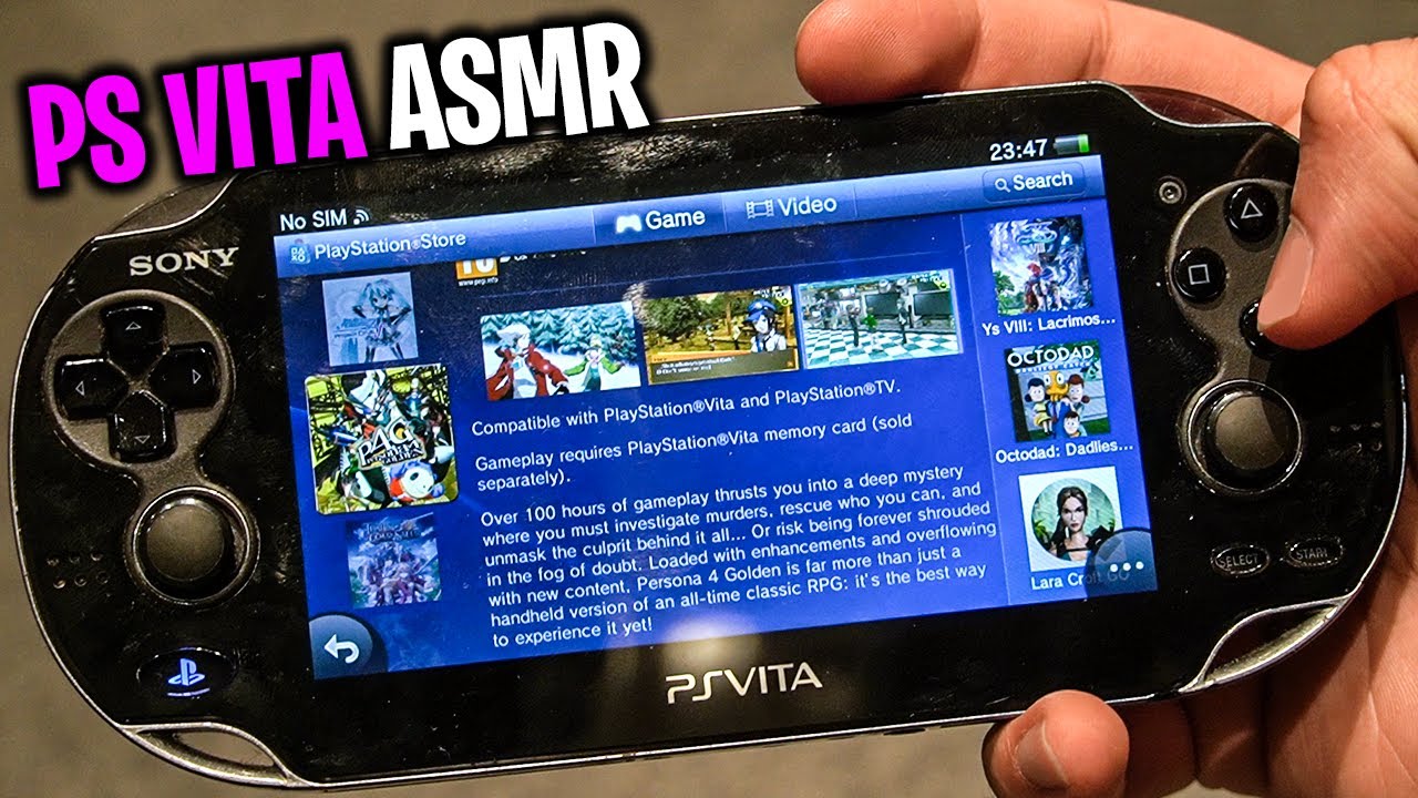 ASMR PS Vita Store Browse | Controller Sounds for Instant Sleep