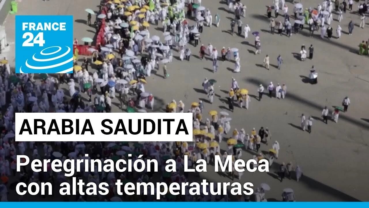 Arabia Saudita: musulmanes realizan la peregrinación a La Meca en medio de ola de calor