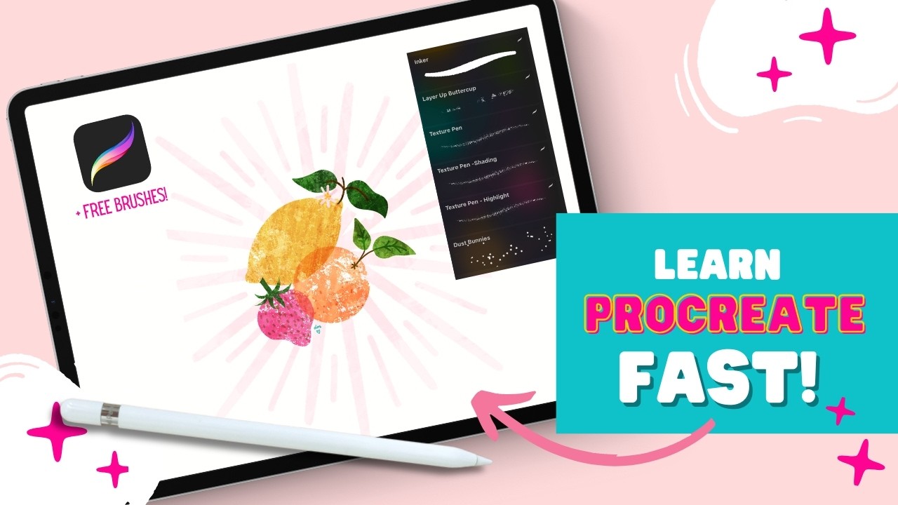 🖌️ ProcreateTutorial ДЛЯ НАЧИНАЮЩИХ с БЕСПЛАТНЫМИ ПОДАРКАМИ! 🤩
