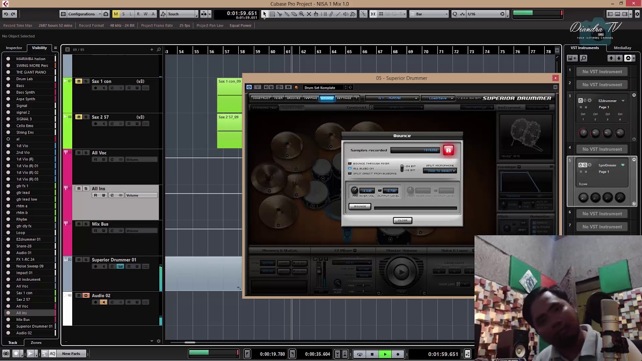 5 minute Export Multiple out Superior drummer (Indonesia Language)