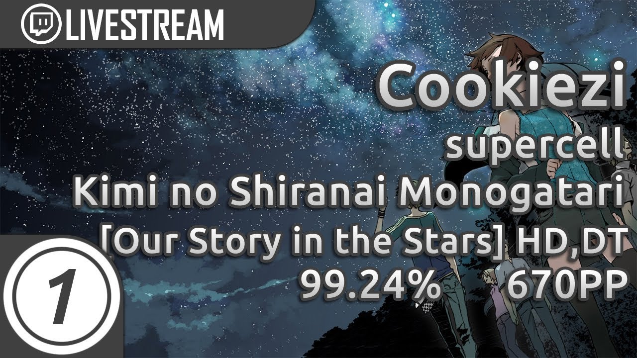 Cookiezi | supercell - Kimi no Shiranai Monogatari [Our Story in the Stars] +HD,DT 99.24% 670pp #1