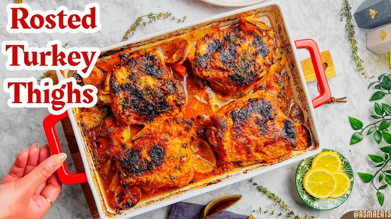 صينية العزومات .. الذ تتبيلة للمشويات في البيت 🔥Rosted Turkey Thighs