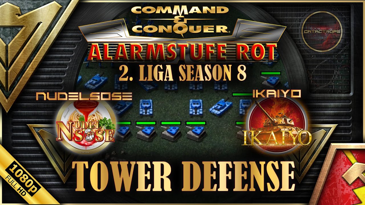 TOWER DEFENSE | Command and Conquer Red Alert eSports Classic League 2025 | Nudelsose vs. Ikaiyo