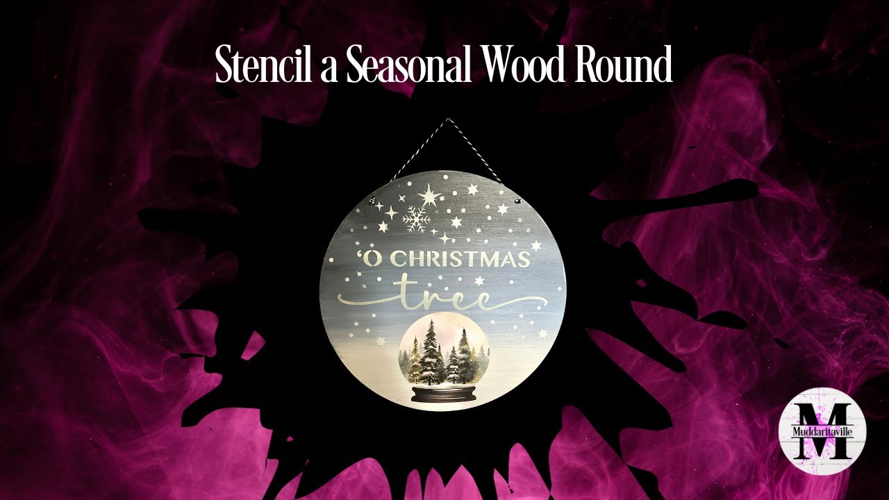 How to stencil a wood round