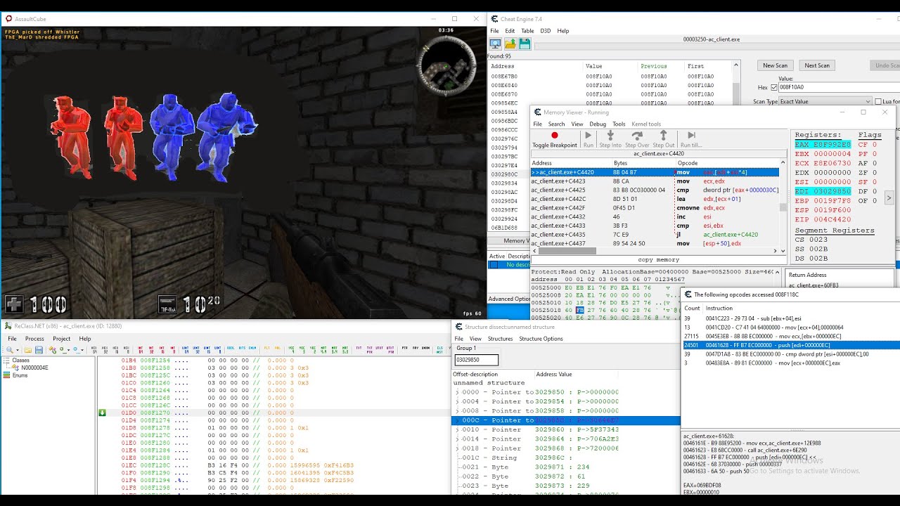 [GAME HACKING(CHEAT ENGINE)] Как найти Entity List (Список игроков), Взлом.
